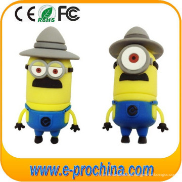 Soft PVC Minions unidad flash USB para artículos promocionales (EG566)